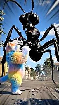 OMG! GIANT KITTEN DESTROYS THE CITY! 😱🐱🔥🚨