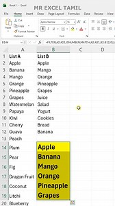 523K views · 2.8K reactions | Find Common Items in Excel in 1 Second!  #ExcelTips #ExcelTricks #ExcelTutorial #MrExcelTamil #ExcelFormula | Mr Excel Tamil | Facebook