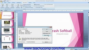 PowerPoint 2007 Tutorial Recording Narration-2007 Only Microsoft Training Lesson 15.3