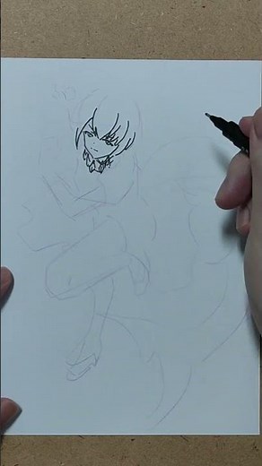 如何畫簡單的動漫人物/How to draw simple anime characters/(跟我一起畫)817#drawing #art #anime #illustration #draw