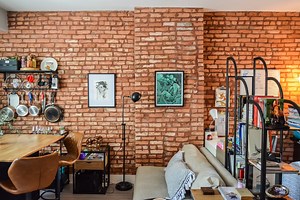 A 180-Square-Foot Brooklyn Studio Squeezes in an Impressive Amount of Separate Living “Zones”