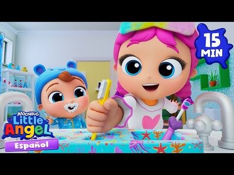 Aprendemos a lavarnos los dientes 🪥 Canciones Infantiles 🎵 Little Angel Español