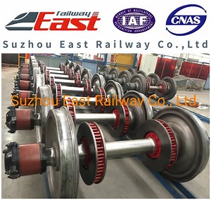 [Hot Item] Wheel Set with Brake Disc for Railway Freight Wagon Bogie