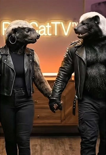 Bal porsuğunun dişisi de bal porsuğudur 😸🦡 #podcattv #podcat #kedi #balporsuğu #keşfet