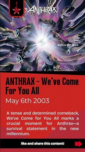 ANTHRAX - We've Come For You All (2003) #onthisday #metalreview #thrashmetal #anthrax #extrememetal