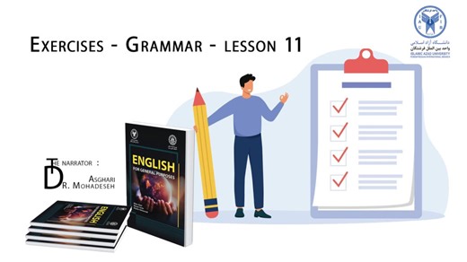 Exercises- Grammar -lesson 11