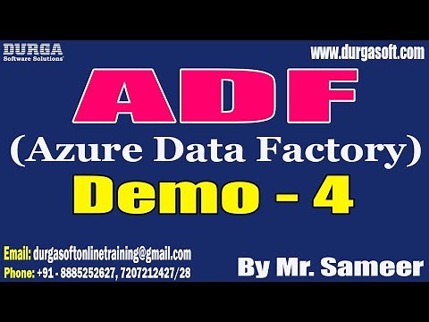 ADF (Azure Data Factory) tutorials || Demo - 4 || by Mr. Sameer On 26-11-2022 @7AM IST