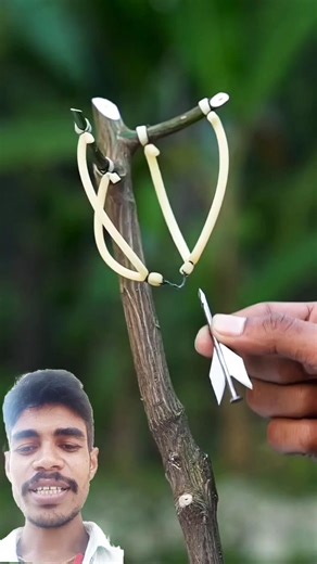 Creative slingshots made with black tree bamboo #design #bamboo1 #craft #funny #design #shortsfeed