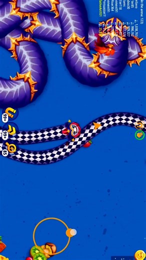🐍 WORM ZONE 🔥 WORMS ZONE.IO SNAK GAME #short videos #ytshort