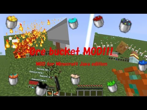 【Minecraft】Bucket MOD explanation video eng.ver
