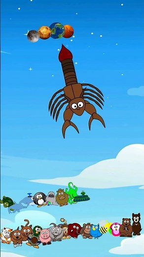 Animal Sounds Around the Solar System 🌍🚀 | Fun Kids Song #shorts