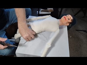 MAKING MY FIRST DANNY O DAY VENTRILOQUIST DUMMY BODY FROM SCRATCH AND MOUTH REPAIR