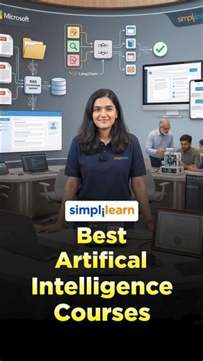 Best Artificial Intelligence Course In 2026 | AI Courses To Get Hired In 2026 | #Shorts #Simplilearn