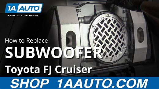 How to Replace Subwoofer 2007-14 Toyota FJ Cruiser