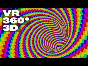 3D VR360 Rainbow Spiral Tunnel | Virtual Reality Tunnel [8K, 60fps]