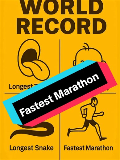 Fastest Marathon. #worldrecord #records #viewsproblem #fyp #experiment