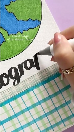 Best Front Page Idea for Geography 🛩️ #shorts #frontpage #nhuandao