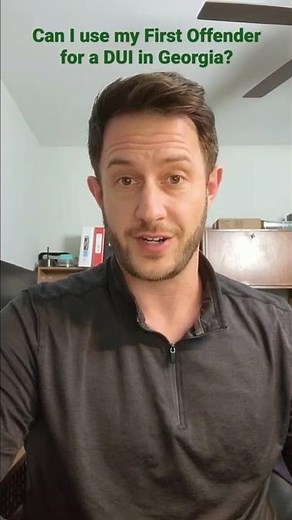 Can I use the First Offender Act in Georgia to keep a DUI off my record?