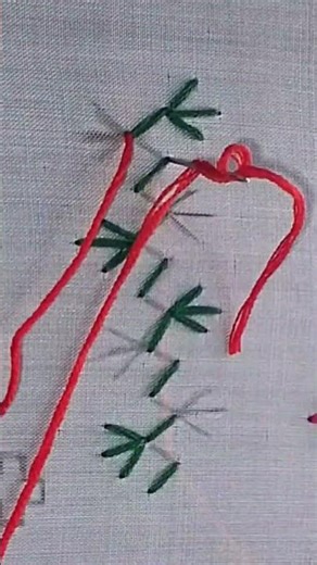 kasutti embroidery design /Tutorial #handbroidery #embroidery #embroideryforbeginners #shorts
