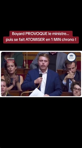 Boyard provoque le ministre de l'Éducation nationale — confrontation à l'Assemblée 06/10/2026