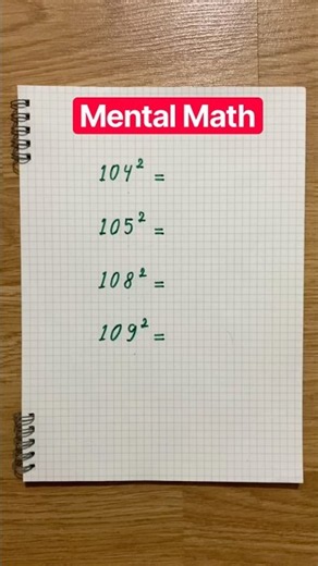 Squaring Trick #math #mathtricks #mentalmath
