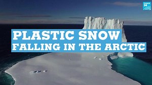 Plastic snow falling in the Arctic