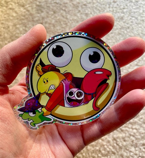 Make ‘Em Smile! Glitter Sticker