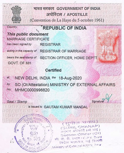 Marriage Certificate Apostille | Get within 5 days | Fastest Apostille
