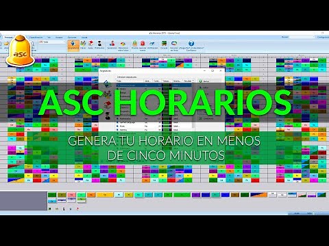 ASC HORARIOS | GENERAR HORARIO RAPIDAMENTE