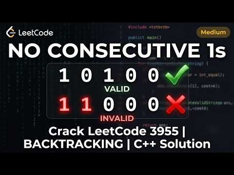 LeetCode 3955 | Valid Binary Strings With Cost Limit | C++ Easy Explaination