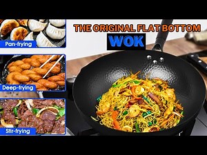 Souped Up Recipes 13.4 Inch Carbon Steel Wok: The Original Flat Bottom Wok