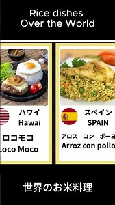 世界のお米料理 Rice Dishes Over the World