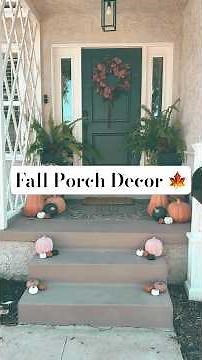 Decorate My Fall Porch with Me 🍂 | Simple & Cozy Porch Decorating Ideas #fall #porchdecor