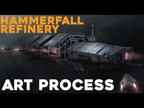 Industrial Ship Concept Art Timelapse