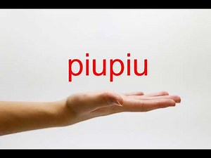 How to Pronounce piupiu - American English