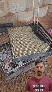 Making popcorn on the barbecue | Curiosity of Junior