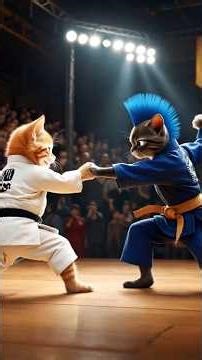 “Karate Kitten vs Sensei Cat – Cutest Training Ever!”😱😱