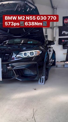 BMW M2 N55 G30 770 turbo 1.6 bar boost 573ps 638Nm Dyno test | Szirmai Motors