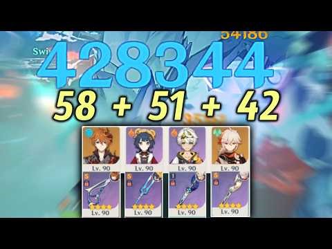 NEW 6.4 SPIRAL ABYSS | 2 Cost C0 Childe International - 151s Continuous Top Half | No Book/Glitch