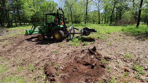 Clearing 100 Stumps in a Day With a Compact Tractor