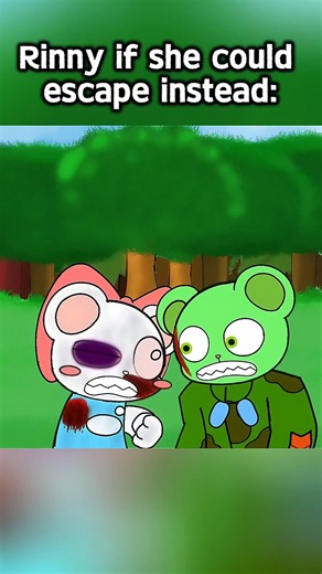 Don't do the Crime If you can't do the time [TW: Blood] Flippy vs Rinny #animation #flippyhtf