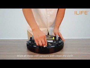 How to clean the cliff sensors | ILIFE A6 Robot Vacuum Cleaner
