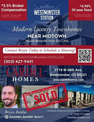 Thank you Cardel Homes for the collaboration and successful sale in 38 days at 99% of list price!