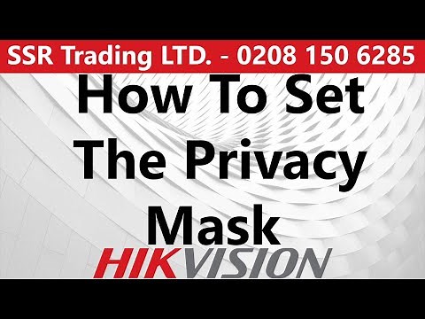 How to set the privacy mask on Hikvision CCTV DVR NVR to Block Stop Recording in Certain Areas 2021