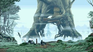 Giant Tree Pixel Live Wallpaper - MoeWalls