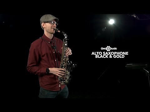Alto Saxophone by Gear4music, Black & Gold | Gear4music demo