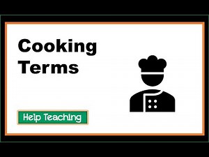 Cooking Terms | Vocabulary Lesson for Kids