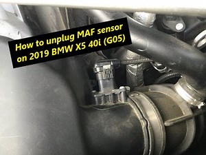 How to disconnect Mass Air Flow (MAF) Sensor on 2019 BMW X5 40i (G05)