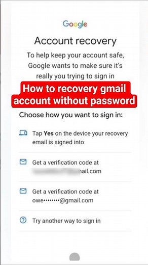 How to recovery gmail account without password 📲 Google account recovery without password 🔑 Gmail