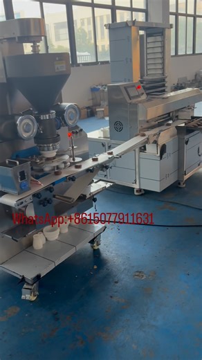 Summer Tong on Instagram: "New design 3 hoppers encrusting machine #chocolate chips cookie extruder machine #automatic cookie tray loader machine #automatic panning system machine #bakery equipment"